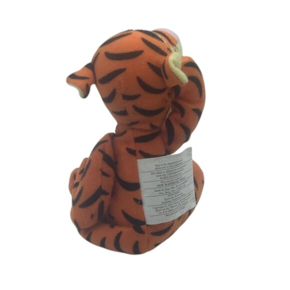 Vtg 2001 Disney Tigger Plush Stuffed Animal 5.5" Winnie the Pooh Hand Held - Picture 3 of 6
